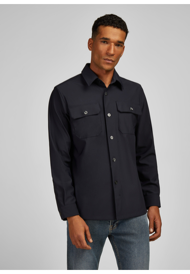 Casual Overshirt im Regular Fit, navy