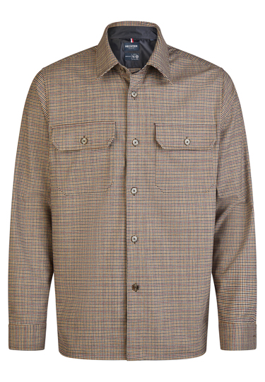 H-ECO Casual Overshirt, hazelnut Frontansicht
