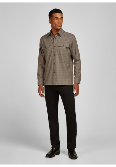 H-ECO Casual Overshirt, hazelnut Detailansicht 2