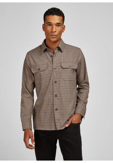 H-ECO Casual Overshirt, hazelnut