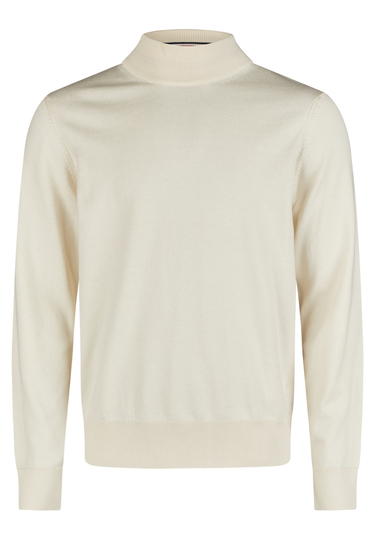 Turtle neck sweater, ivory Frontansicht