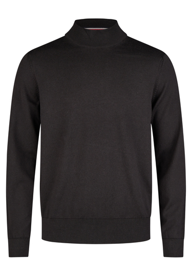 Turtle neck sweater, black Frontansicht