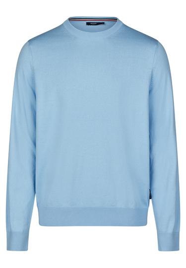 KNIT CREWNECK, light blue Frontansicht