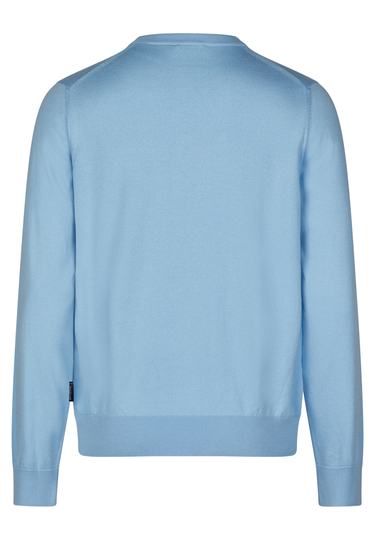 KNIT CREWNECK, light blue Rückansicht