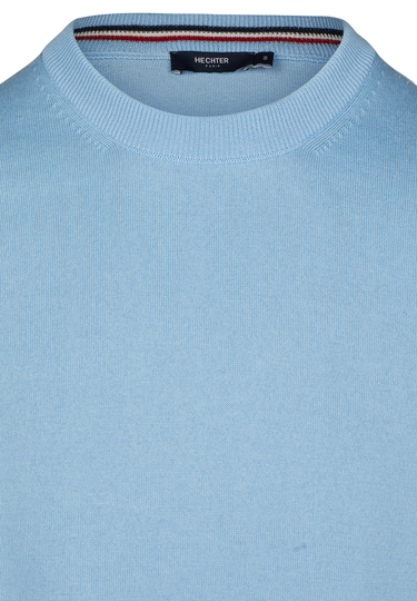 KNIT CREWNECK, light blue Detailansicht 1