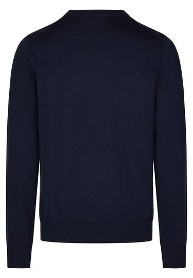 KNIT CREWNECK, midnight blue Rückansicht
