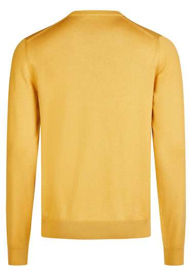 KNIT CREWNECK, mustard Rückansicht
