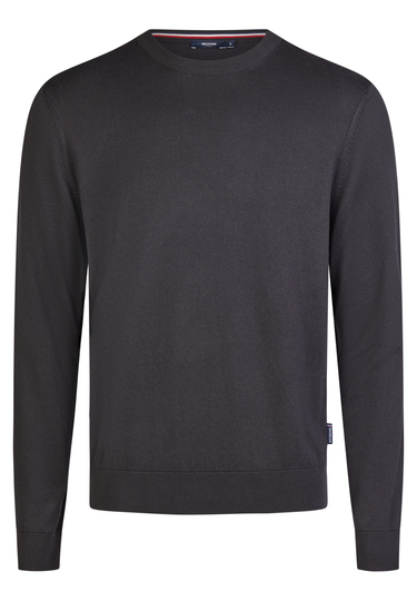KNIT CREWNECK, black Frontansicht