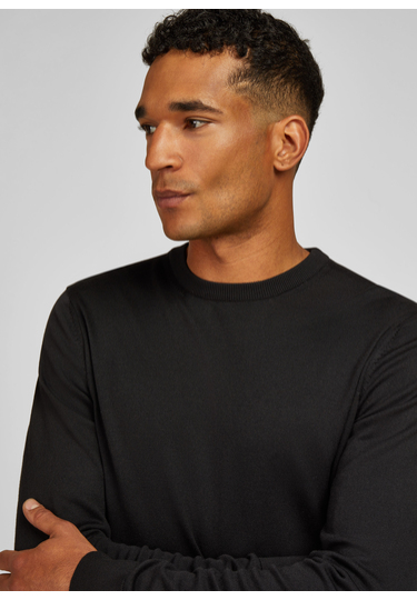 KNIT CREWNECK, black