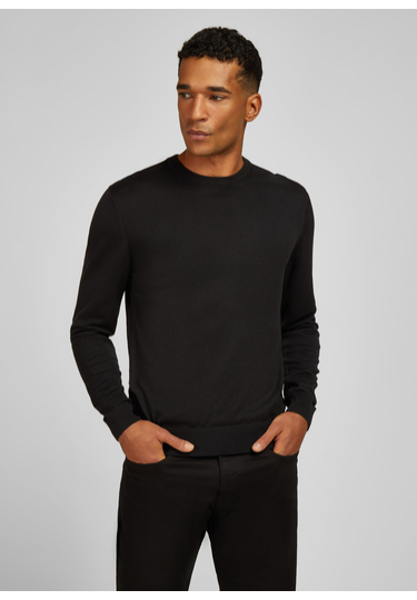 KNIT CREWNECK, black