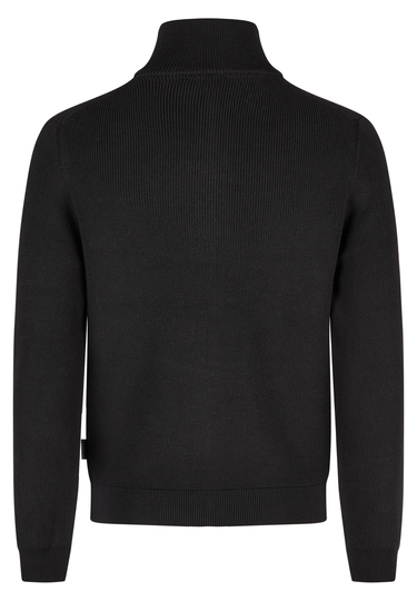 Basic-Zip-Jacke, black Rückansicht