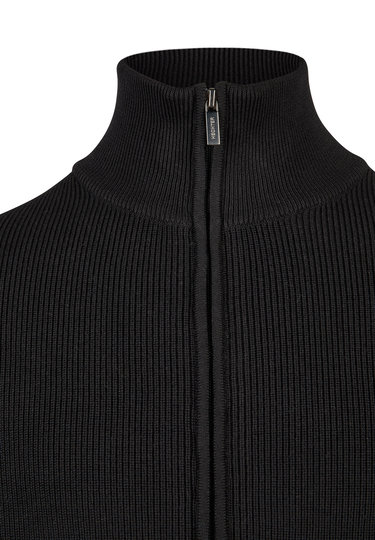 Basic-Zip-Jacke, black Detailansicht 1