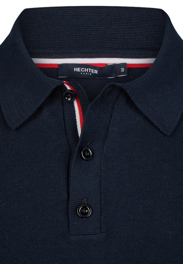 Strick-Polo, midnight blue Detailansicht 1
