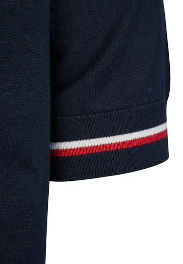 Strick-Polo, midnight blue Detailansicht 2