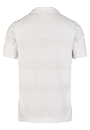 KNIT POLO, White Rückansicht