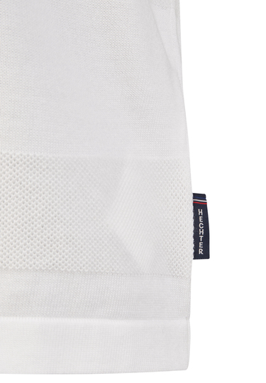 KNIT POLO, White Detailansicht 2