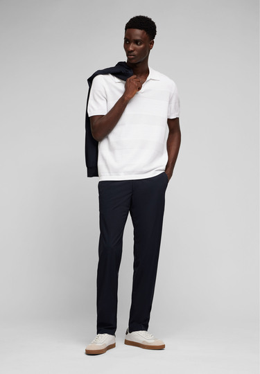 KNIT POLO, White 