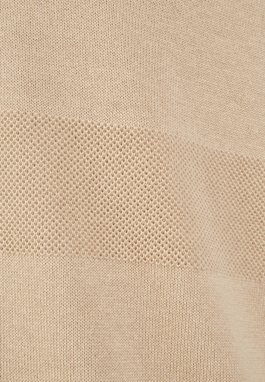 KNIT POLO, Sand Detailansicht 1