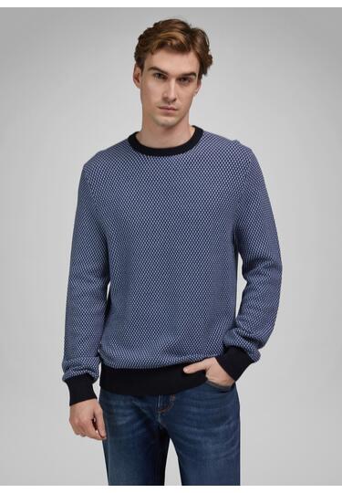 Strick, midnight blue Rückansicht