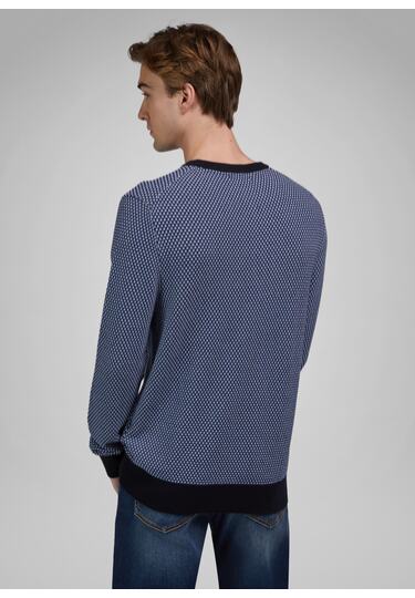 Strick, midnight blue Detailansicht 2