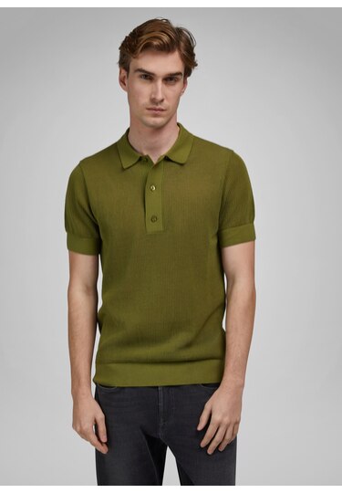 Poloshirt, kiwi Rückansicht