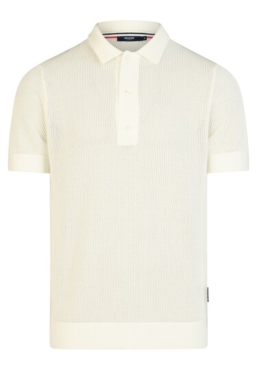 Poloshirt, antique white Frontansicht
