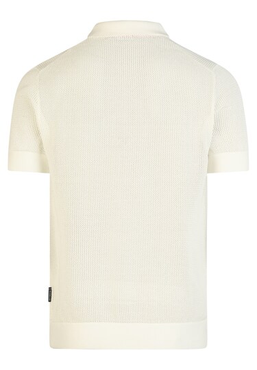 Poloshirt, antique white Rückansicht