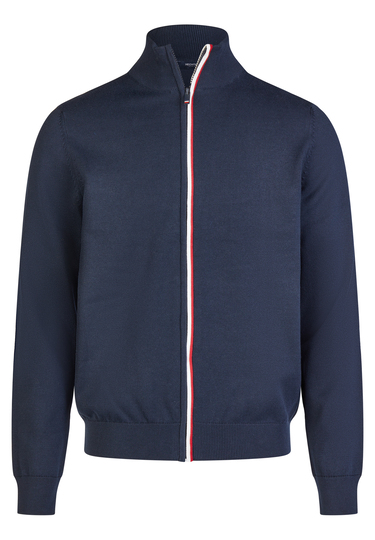 Sportive Zip-Jacke, midnight blue Frontansicht