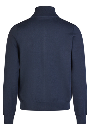 Sportive Zip-Jacke, midnight blue Rückansicht