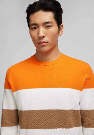 Colour Blocking Pullover, camel Detailansicht 1