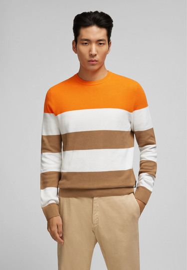 Colour Blocking Pullover, camel