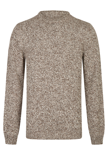 Legerer Pullover, camel Frontansicht
