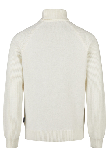Rollkragen-Pullover, ivory Rückansicht