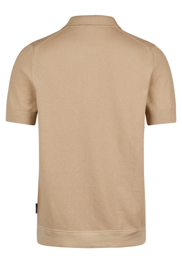 KNIT POLO, Sand Rückansicht