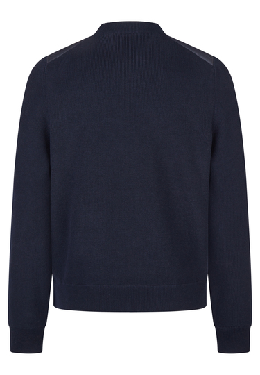 Strick Hybrid Jacke, midnight blue Rückansicht