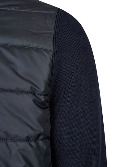 Strick Hybrid Jacke, midnight blue Detailansicht 2