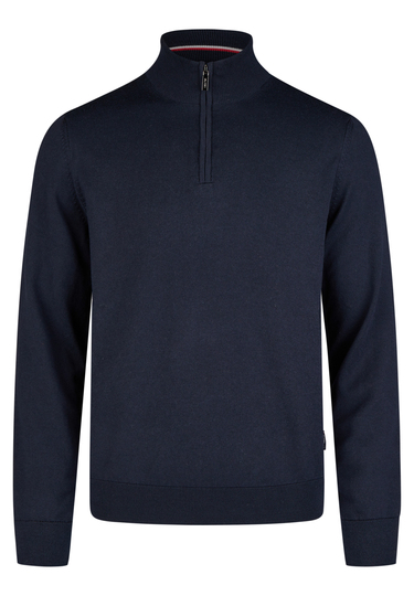 Knit Troyer, midnight blue Frontansicht