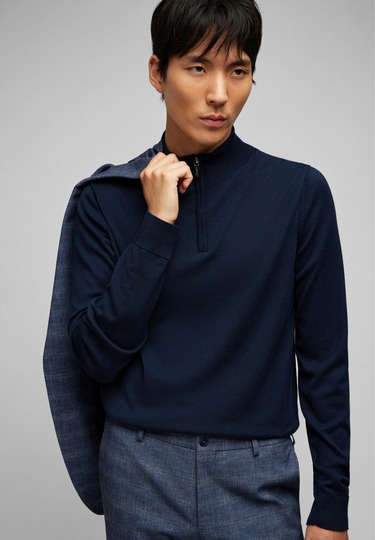 Knit Troyer, midnight blue