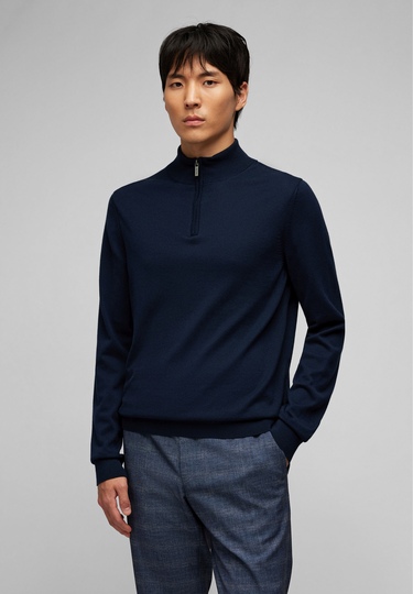 Knit Troyer, midnight blue