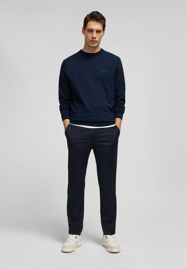 Modischer Pullover, midnight blue 