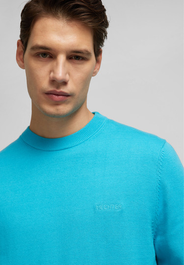 HECHTER PARIS Pullover, turquoise Detailansicht 1