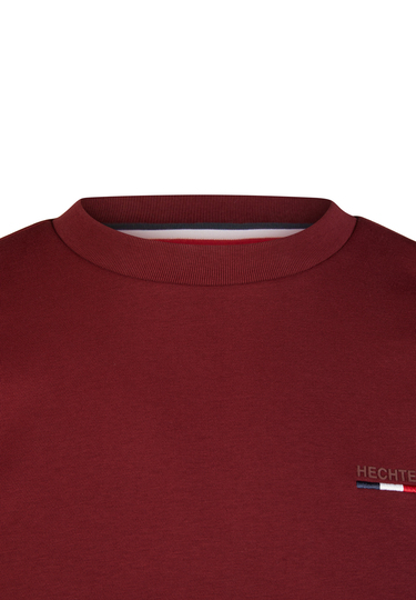 Basic-Crewneck-Sweatshirt, Merlot Detailansicht 2