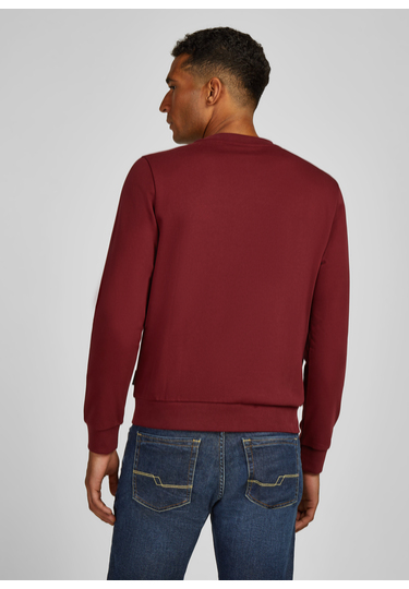 Basic-Crewneck-Sweatshirt, Merlot