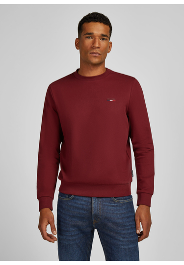Basic-Crewneck-Sweatshirt, Merlot