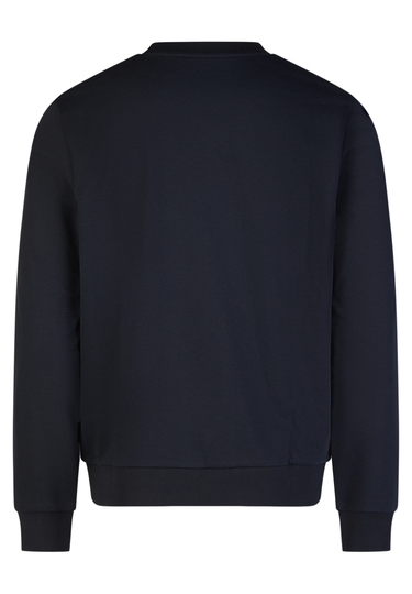 Basic-Crewneck-Sweatshirt, Midnight blue Rückansicht