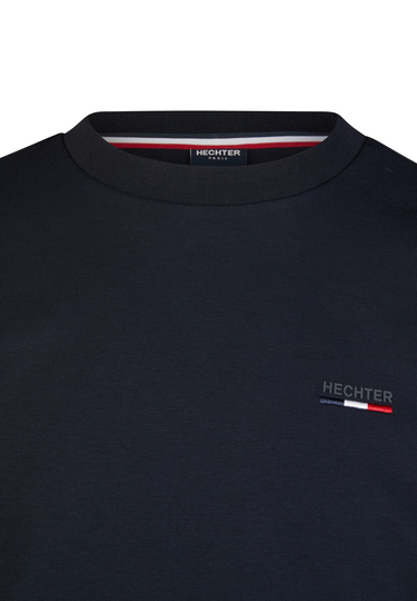 Basic-Crewneck-Sweatshirt, Midnight blue Detailansicht 1