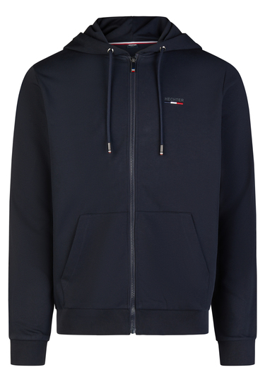 SWEAT ZIP JACKET, Midnight blue Frontansicht
