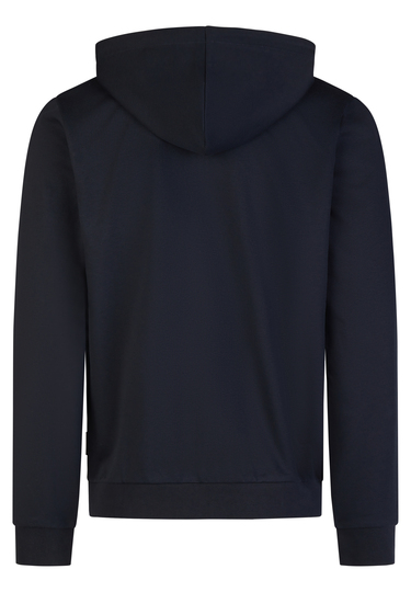 SWEAT ZIP JACKET, Midnight blue Rückansicht