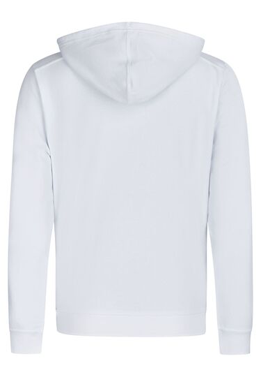 Kapuzen Sweater, white Rückansicht