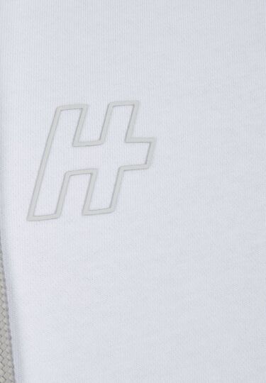 Kapuzen Sweater, white